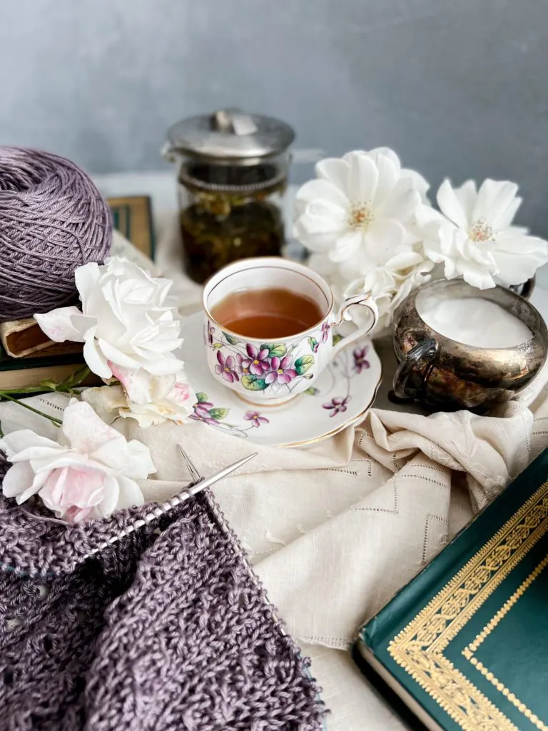 September Sip and Stitch: A Jane Austen Knitting Tea Party - A Bee In The  Bonnet