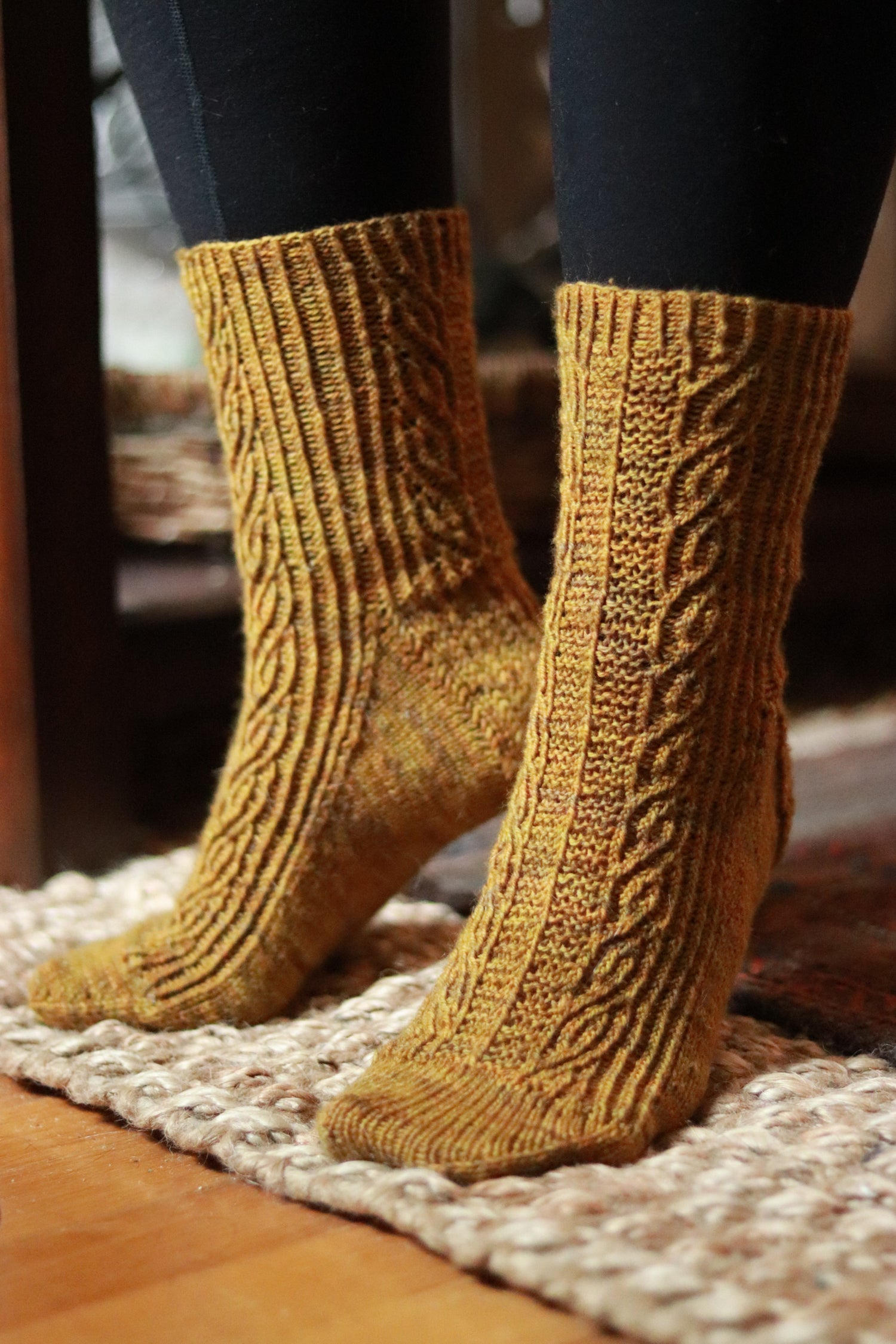 Seven Sock Knitting Patterns for Socktober Coziness - A Bee In The