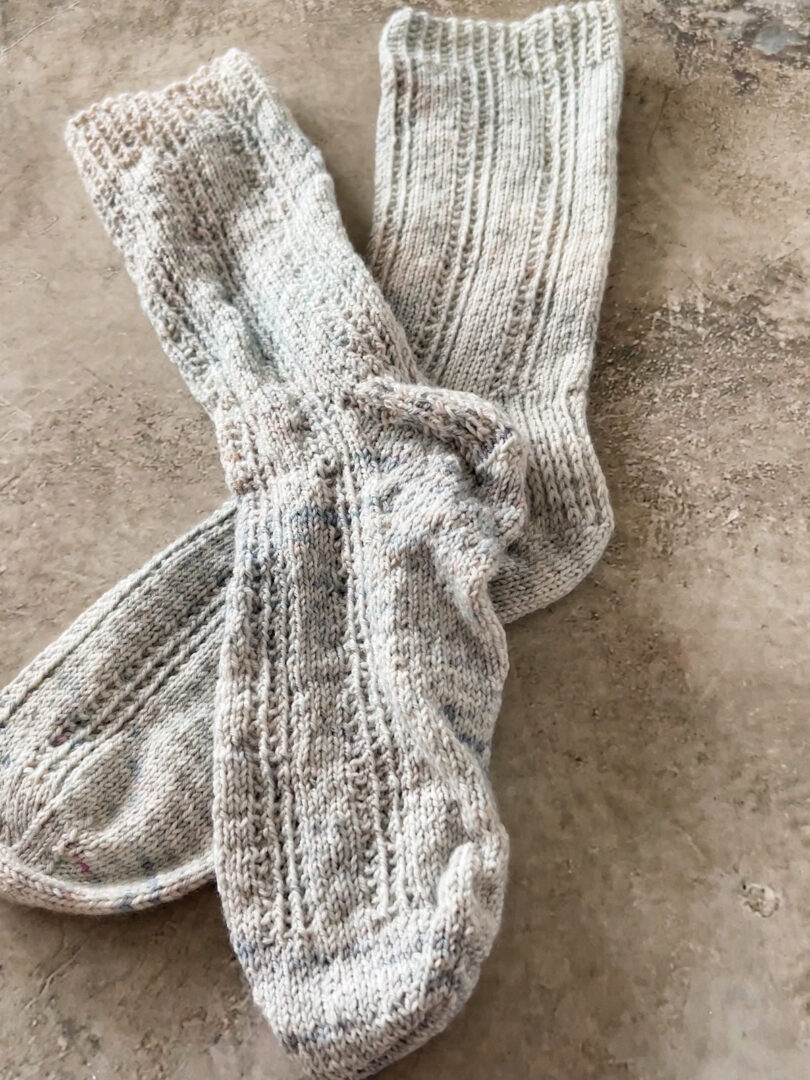 How to Block Knit Socks Without Sock Blockers - A Bee In The Bonnet